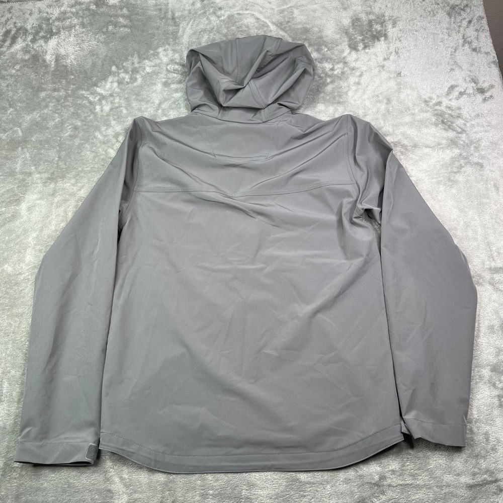 Carhartt Force Sun Defender Jacket Mens S Gray Solid Relaxed Fit Hooded Zip Up - Picture 9 of 9